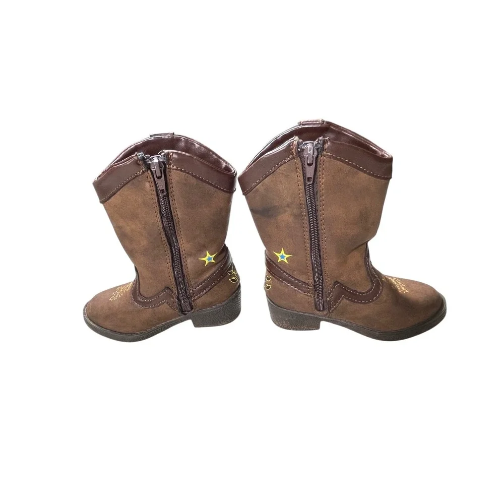 Disney Toy Story Woody Cowboy Boots Kids Size 5 Brown Western‎ Boots